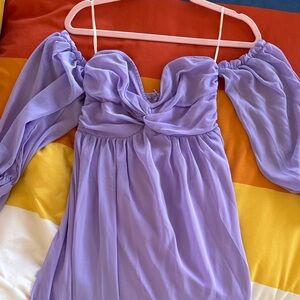 Elegant Purple Women's Dress
